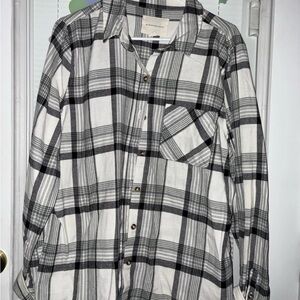 Black and White Plaid do Shirt